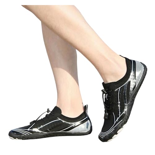 Angebot Casual Trekkingsandalen Sommer Tauchschuhe Zehenschuhe Damen Tauchschuhe Urlaub Water Shoes Fahrradschuhe 02 Schwarz，44 von Generisch