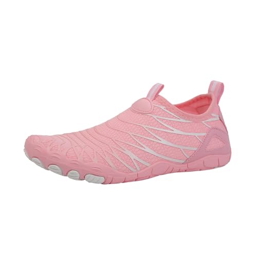 Angebot Herren Damen Herren-Aquaschuhe Fahrradschuhe Straßenschuhe Damen Meerschuhe Barefoot Shoes SlipStop Treckingsandalen-Herren Rosa，42 von Generisch