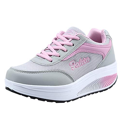 Angebot Schuhe Damen Luftige Sport Shoes for Men Mädchen Sneaker Sommer Schuhe Für Damen Damen Wanderschuhe Damen Rosa,38 von Generisch