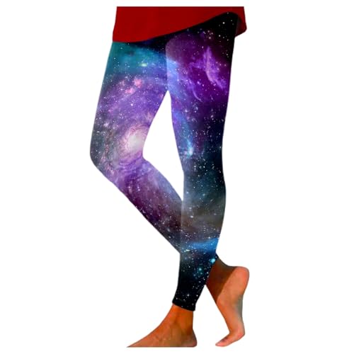 Angebote des Tages Heute, Yoga Leggings Damen High Waist Lang Yogahose mit Aufdruck Bunt Strumpfhose Tummy Control Jogginghose Stretch Elastische Kompressionshose Party Karnevalskostüme von Generisch