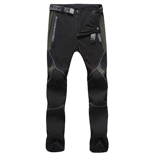 Angebote des Tages Heute Blitzangebote, Skihose Herren Winter Winterhose Warm wasserdichte Arbeitshosen Outdoor Hose Baggy Softshellhose Gefüttert Wanderhose Mit Taschen Thermohose Mit Gummizug von Generisch