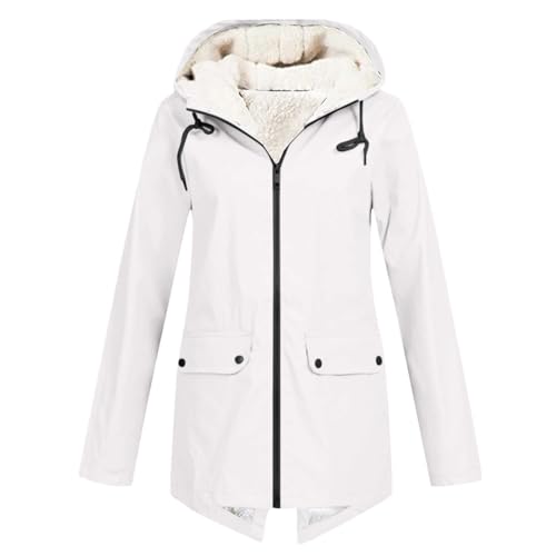 Angebote des Tages Heute Damen, Regenjacke Damen Wasserdicht Atmungsaktiv Bunte Jacken Leicht Einfarbig Übergangsjacke Windbreaker Frühling Lang Regenmantel Damenjacke Dünne Windjacke Regenparka von Generisch