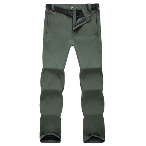 Angebote des Tages heuteSoftshellhose Herren Arbeitshose Herren Winter Golfhose Herren Winterhose Fleece Hose Herren Winter Arbeitshose Herren Grün L von Generisch