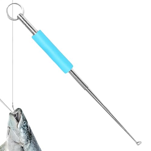 Angelhaken-Entferner – Edelstahl, schneller Angelhaken-Entferner | Angel-Disgorger Fliegenfischen Haken Extraktor Zubehör | Extraktor Fishhook Disconnect Removal Tool | Hakenausdreher Zubehör von Generisch