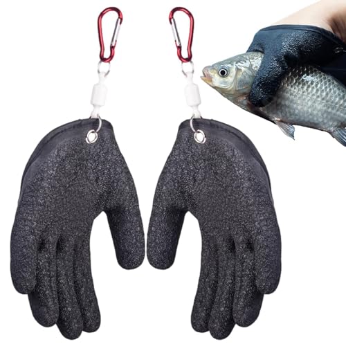 Angelhandschuh mit Magnetentriegelung, rutschfeste Fanghandschuhe, schützt die Hand, professionelle Fanghandschuhe, Fischhandschuhe von Generisch