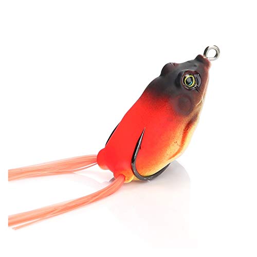 Angelköder weicher Frosch Topwater Wobbler 5,5 cm 12,3 g Kunstköder Angelgerät Köder weicher Frosch Köder Hechtfisch(Color 3) von Generisch