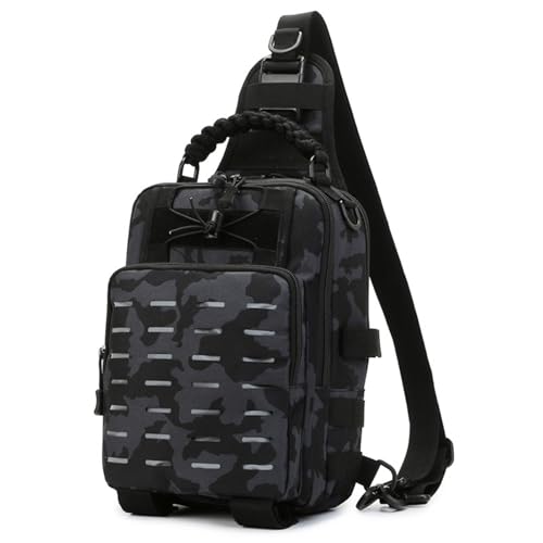 Angelrucksack, Angeltasche, Schultertasche, Aufbewahrungstasche, Outdoor-Angeltasche, wasserdichte Tasche für Ausrüstung, multifunktionale Angelbox für den Außenbereich, camouflage, Refer to von Generisch