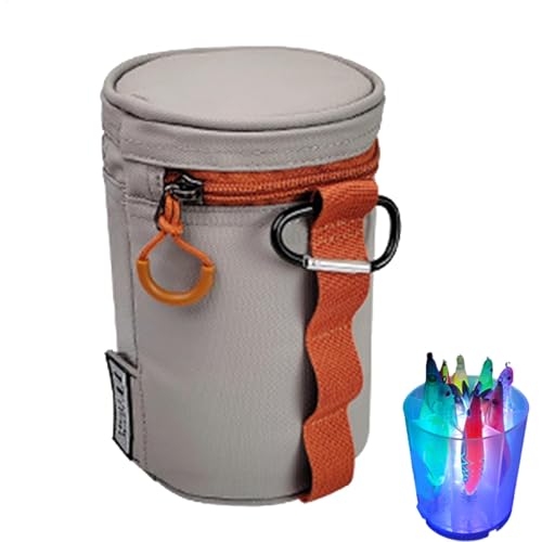 Angeltaschen für das Süßwasserangeln, Outdoor-Angeltasche - Ausrüstungsaufbewahrungstasche für Süßwasser - Angelzubehör-Organizer-Tasche mit integriertem Köderlicht für Outdoor, Nachtangeln, Eisangeln von Generisch