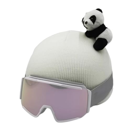 Animal Snow Skihelm-Überzug – Panda-Strickmütze zum Snowboarden, niedliche Skihelm-Überzüge für Kinder, dicker Wintervorrat für , Mädchen Animal Snow Skihelm-Überzug – Panda-Strickmütze zum Snowboarden, niedliche Skihelm-Überzüge für Kinder, dicker Wintervorrat für , Mädchen von Generisch
