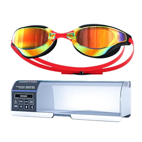 Anti-Fog Swimming Goggles | Racing Goggles Tracks | Tracks Swimming | No-Leak Pool Goggles | Water Sports Goggles Swimming Gear Clear Vision Goggles For Adult Men Women Youth von Generisch