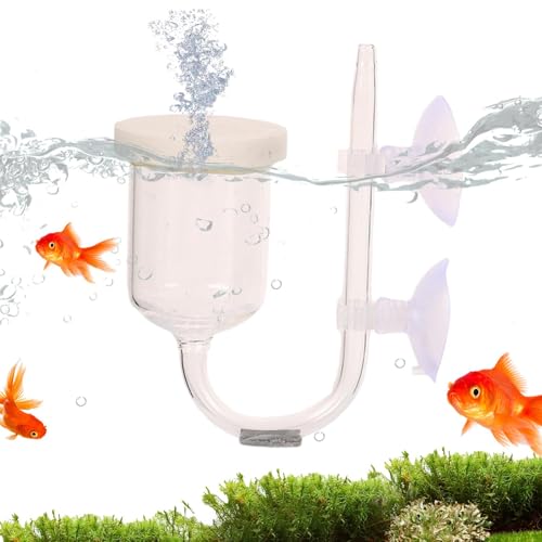 Aquarium-Luftdiffusor, Luftpumpe, Luftanschlüsse, Sauerstoff-Diffusor, effiziente Sauerstoffpumpe, Aquarium-Refiner, Luftscheibe, Fisch-Sauerstoffpumpe für Hydrokultur, Betta-Tank von Generisch