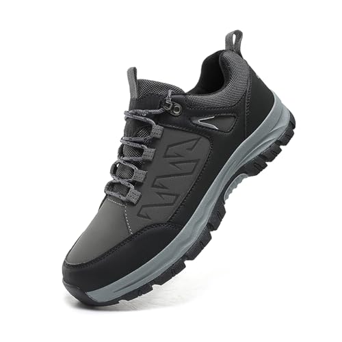 Arbeitsschuhe Herren Wasserdicht, Arbeitsschuhe Herren Leicht Sicherheitsschuhe - rutschfest Safety Shoes Stahlkappen Breite Füße Sneaker Sportlich Trekkingschuhe Mode Atmungsaktiv Schutzschuhe von Generisch