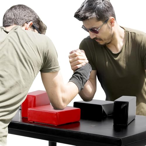 Arm Wrestling Trainingsgeräte Tisch Professionelle Handgelenkkraft Wettbewerbe Battle Table Machine - 1000 Pfund Home Office Gym mit Ellenbogenschützern und Siegmatte von Generisch