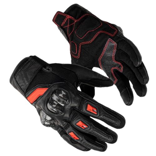 Atmungsaktive Motorradhandschuhe – gepolsterte Fahrradhandschuhe – atmungsaktiver Touchscreen Vollfinger Radfahren Anti-Rutsch-Fahrradausrüstung Unisex Outdoor Reithandschuhe für Damen und Herren von Generisch