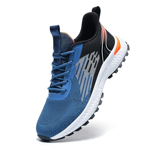 Atmungsaktive Schuhe Herren, Sneaker Herren rutschfeste Bequeme Turnschuhe - Hallenschuhe Sport Luftpolster Walking Men Running Shoes Leichte Slip on Weich rutschfest Fitnessschuhe von Generisch