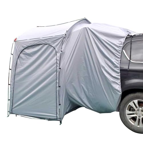 Auto Heckklappe Zelt Regenfest PU4000 210D beschichtet Silber Oxford Tuch Universal Modell Camping Auto Kofferraum Zelt für 3 4 Personen Outdoor Camping Essential von Generisch