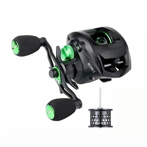 Baitcast Rolle, Multirolle, mit Doppelkurbel, 8 kg Bremskraft, CNC Spule, Magnetbremse, für Angeln in Salzwasser und Süßwasser, 7.1: 1, BS2000, Baitcast Rolle, Multirolle, mit Doppelkurbel, 8 kg Bremskraft, CNC Spule, Magnetbremse, für Angeln in Salzwasser und Süßwasser, 7.1: 1, BS2000, von Generisch