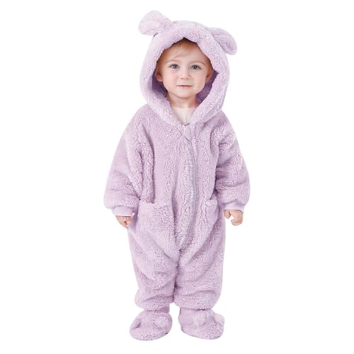 Baby Overall Winter Warmer Baby-Winter-Overall, Fleece-Strampler, süßer, Dicker Bär-Schneeanzug für 0–24 Monate von Generisch