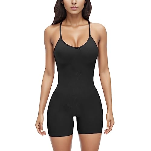 Badeanzüge Für Damen, Curvy Sexy Ärmellos Bauch Weg Bademode Shapewear mit Bügel Große Größe Große Brüste Sport Body Shaper Bodysuit High Waist Bauchweg mit Bein Stark Formend Strandmode Badeanzug von Generisch