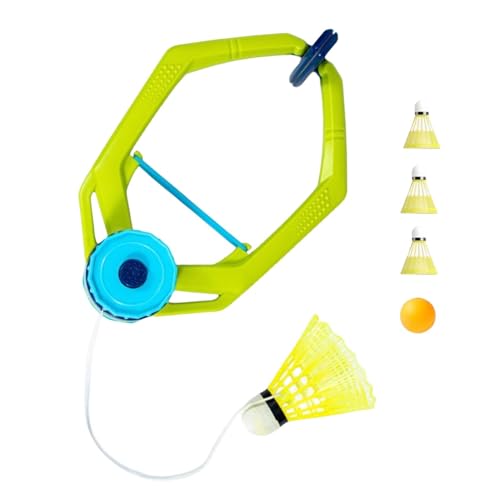 Badminton Trainer Kit, Single-Player Trainer, Rebound Trainer Set, Adjustable Badminton Trainer, Badminton Practice, Includes 1 Table Tennis Ball, 3 Badminton Balls, Portable Door Badminton Game von Generisch