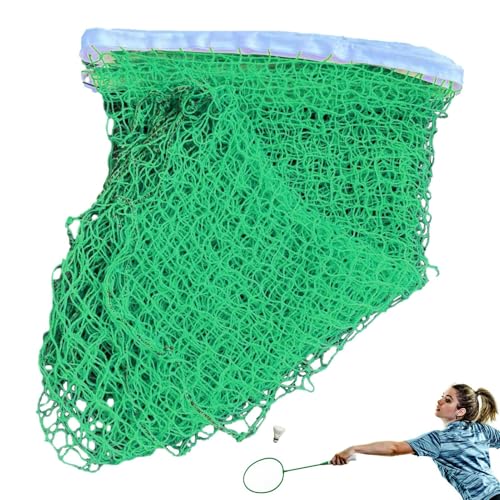 Badmintonnetze, Badmintonnetz für den Außenbereich - Professionelles, hochfestes Mesh-Badmintonnetz mit Nylon-Kordelzügen | Faltbares tragbares Tennisnetz für Hinterhof-Strandpark, Indoor-Outdoor-Spaß von Generisch