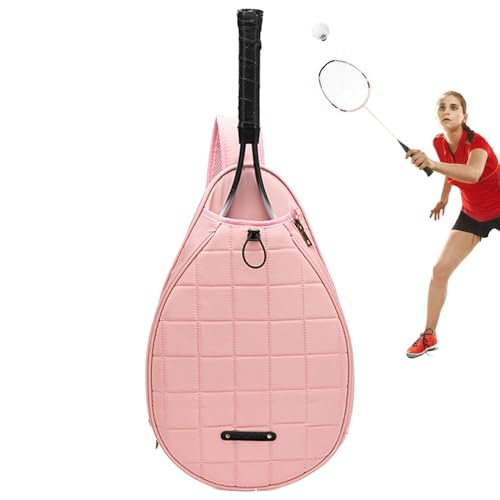Badmintonschlägertasche, Tennisschlägertasche | Schützende Schlägertasche aus Oxford-Stoff mit elastischer Kordel,Aufbewahrungsrucksäcke, tragbare multifunktionale Einzelschultertaschen mit großer Kap von Generisch