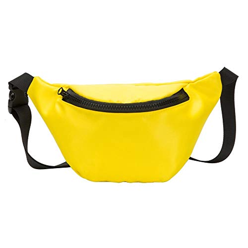 Bag Snack Kinder Geldbörse Hüfttasche Brusttasche Mode Packtasche High Waist Shorts Pack für Damen, gelb, Einheitsgröße von Generisch