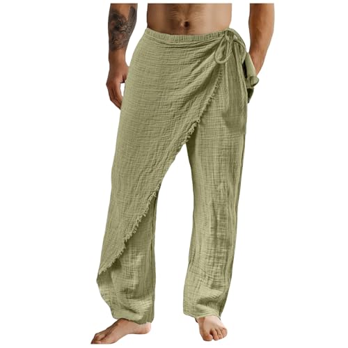 Baggy Jogginghose Trainingshose Herren Breite Baumwoll Lang Baumwolle Herrenhosen Bequem Freizeithose Herre Männer Hosen Sport Hose Bodybuilding Sweathose Sporthose Gym von Generisch