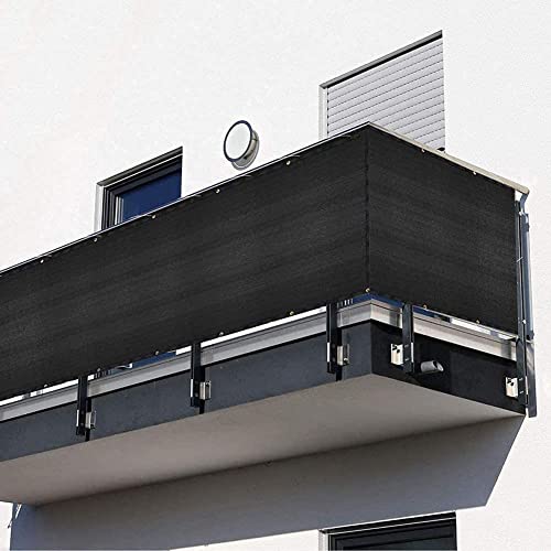 BalkonsichtschutzSichtschutz für Gartenbalkon HDPE-Balkon-Sicherheitszaunabdeckung UV-Schutz und Winddicht Höhe 1/1 1/1 2 m Braun 110x400cm von Generisch
