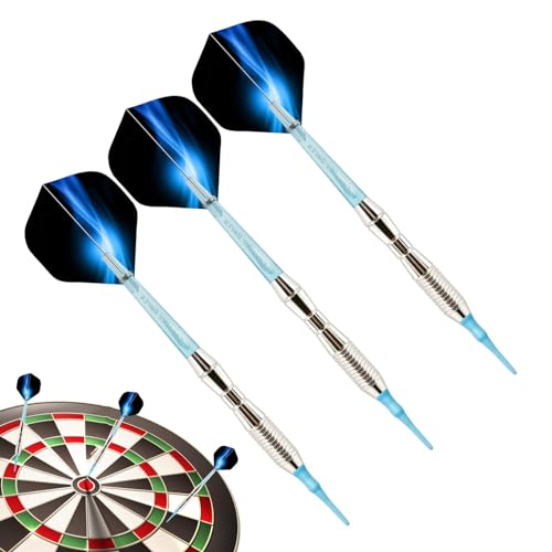 Bar Darts,Dart-Set mit weicher Spitze, Farbverlauf Professionelle sichere Dartpfeile | Darts mit weicher Spitze, bunte Dartpfeile mit weicher Spitze, professionelles Softdart-Set für Erwachsene, S von Generisch