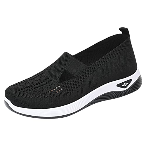 Barfuss Schuhe Damen, Sneaker Damen Bequeme Laufschuhe - Leichte Turnschuhe Atmungsaktive Sports & Outdoor Shoes Stoff Walkingschuhe rutschfest Fitness Straßenlaufschuhe Joggingschuhe Schuhe von Generisch