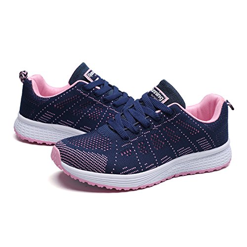 Barfuss Schuhe Damen, Sportschuhe Damen Leichte Turnschuhe - Barfußschuhe Wasserfest Frauen Fitness Walking Schuhe Bequeme rutschfest Sneaker Atmungsaktiv Laufschuhe Freizeitschuhe von Generisch