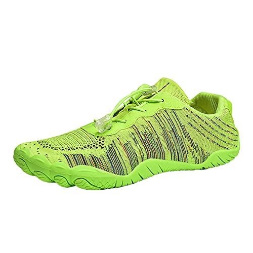 Barfuß Schuhe Damen Herren Wasserfest Barfußschuhe - Bequeme Sportschuhe Elastizität Sneakers Outdoor Wanderschuhe Sommer Zehenschuhe Traillaufschuhe Laufschuhe Knit Sneaker Fitnessschuhe Unisex von Generisch