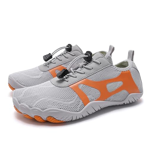 Barfußschuhe Damen Herren Outdoor Barfussschuhe - Barfuß Schuhe Leicht Sneakers Wasserfest Handballschuhe Sommer Wanderschuhe Breite Elastizität Turnschuhe Komfort Fitnessschuhe Unisex Laufschuhe von Generisch