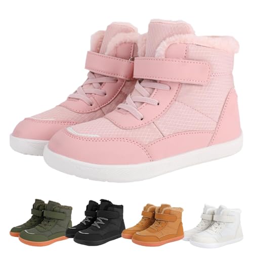 Barfußschuhe Kinder Herbst, Barfußschuhe Winter Kinder Wanderschuhe Leicht rutschfest Winterstiefel,Warme Gefüttert Leicht rutschfest Winterstiefel Wanderschuhe von Generisch