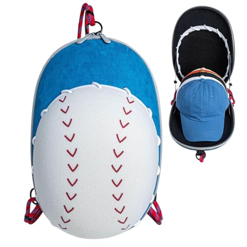 Baseball-Cap-Aufbewahrungstasche, Hut-Organizer-Tasche | Hut-Reise-Hartschalenetui mit verstellbarem Schultergurt | Huttragetasche, Outdoor-Sporthut-Aufbewahrungstasche für tägliche Reisen oder besond von Generisch