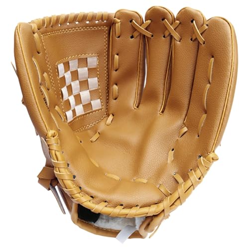 Baseball-Handschuhe für Erwachsene, Sport-Baseball-Fäustlinge – linke Hand, Außenfelder, robuster Handwurf-Handschuh für Training und Anfänger von Generisch