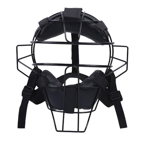 Baseball-Maske für Erwachsene, verstellbares Geschirr, Softball-Feldermaske, traditioneller sicherer Sitz, Drahtrahmen, Vollgesichtsfänger-Schutzmaske für Baseball von Generisch