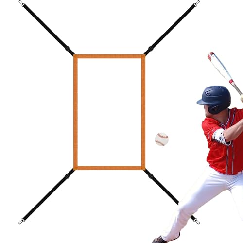Baseball-Strike-Zone-Ziel, Strike-Zone-Zielnetz, Verstellbare Baseball-Softball-Pitching-Zielscheibe, Baseball-Übungsnetz zum Schlagen, Schlagen, Fangen, Pitching-Übungen und Standortgenauigkeit von Generisch