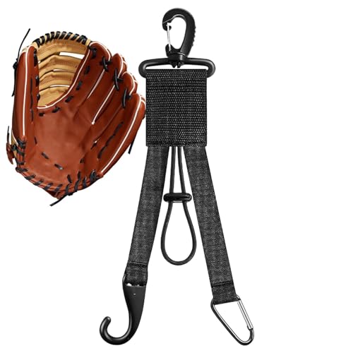 Baseball-Zaunhaken, Baseballtaschenhaken für Zaun - Praktische Baseball-Handschuh-Clips, Baseball-Handschuh-Aufhänger - Tragbarer Baseball-Taschenhaken, Zaunhaken, Baseball-Aufhänger für Schläger, Hel von Generisch
