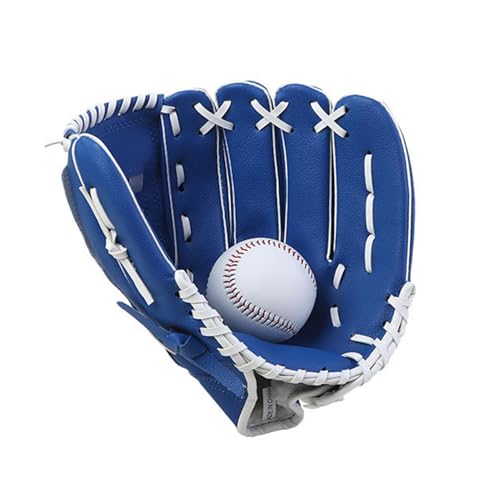 Baseballhandschuhe | Verdickende PU-Leder-Schlag-Pitcher-Handschuhe,Gepolsterter Palm Catcher's Mitt Sportzubehör Für -Teenager, Professionelle Erwachsene Und Kinder von Generisch