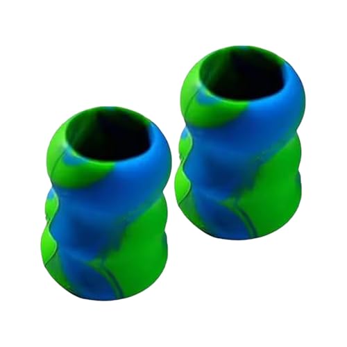 Baseballschlägerhülle, Baseballschlägergriff | Batting Grip Protector Schlägergriffe,2X Schlägerbasis-Silikonschutzhülle, Baseball-Griff, Rutschfester Griff, Griff für Baseball/Softball von Generisch