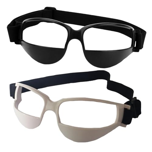 Basketball-Brille zum Dribbeln, tragbare Basketballbrille zum Dribbeln, Basketball-Sportbrille, Schutzbrille, Sport-Sabber-Spezifikationen, Basketball-Trainingsausrüstung für Jugendliche, Spieler, 2 von Generisch