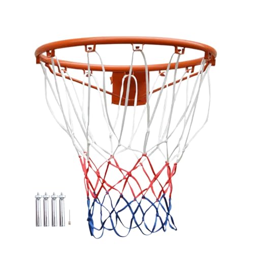 Basketballkorb für Erwachsene, Basketballkorb aus Stahl | Mehrzweck-Basketballkorb aus Stahl | Stabiles, benutzerfreundliches Basketballzubehör, verdickter Basketballkorb für drinnen und draußen von Generisch