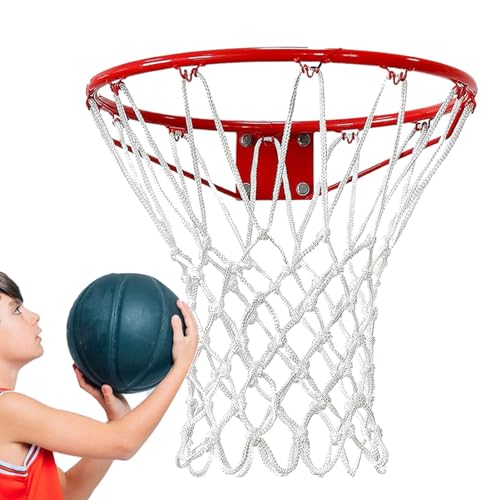 Basketballnetz für Korb,Basketballnetz - Leichtes Standard-Basketballnetz aus Nylon,Verbessern Sie das Basketballspielerlebnis. Allwetternetz für Spielplätze und Stadien von Generisch