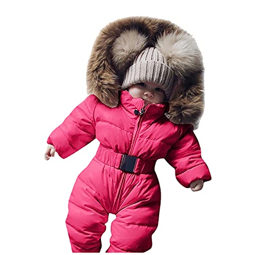 Befristetes Angebot Heute, Schneeanzug Baby Warm mit Kapuze Winter Overall Baggy Winterkleidung Babystrampler Winterjacke Walkoverall Snowsuit Weihnachtsoutfit Baby Kostüm 3-24 Monate von Generisch