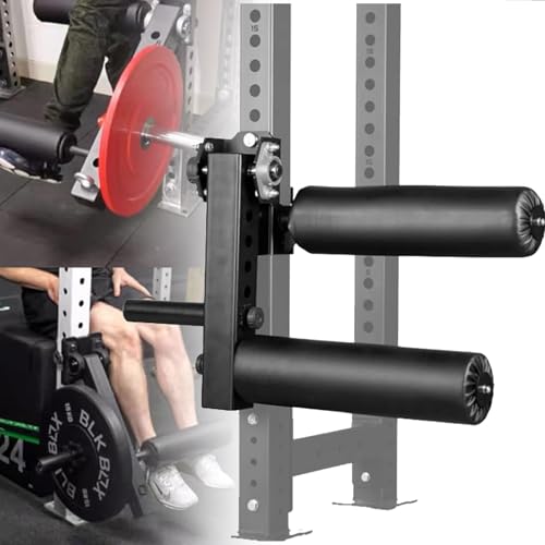 Beinstrecker- und Curl-Maschine mit Kniebeugen-Rack-Befestigung, verstellbare sitzende Beinverlängerungsmaschine für 16/18/26 mm Beintraining von Generisch