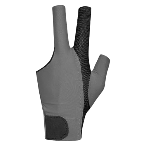 Billard-Pool-Fäustlinge, professionell, atmungsaktiv, 3-Finger-Stretch, Pool-Queue-Sporthandschuhe, 3-Finger-Anti-Rutsch-Fäustlinge, hochelastische Billard-Handschuhe, Unisex, 3-Finger-Pool-Handschuhe von Generisch