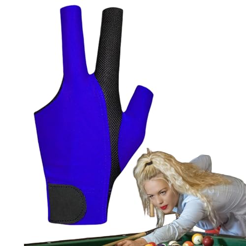 Billard-Pool-Handschuh, Pool-Queue-Sport-Handschuh,Pool-Billard-Handschuh | Atmungsaktive 3-Finger-Handschuhe, rutschfest, professioneller Stretch-Handschuh für die linke Hand/rechte Hand für Männer von Generisch