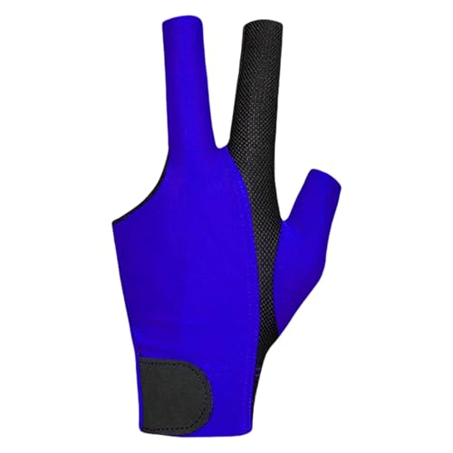 Billard-Pool-Handschuh – Professioneller Fäustling, Atmungsaktiv, 3-Finger-Stretch | Pool-Queue-Sporthandschuhe, 3-Finger-Anti-Rutsch-Fäustlinge, Hochelastische Billard-Handschuhe Unisex, 3-Finger-Poo von Generisch